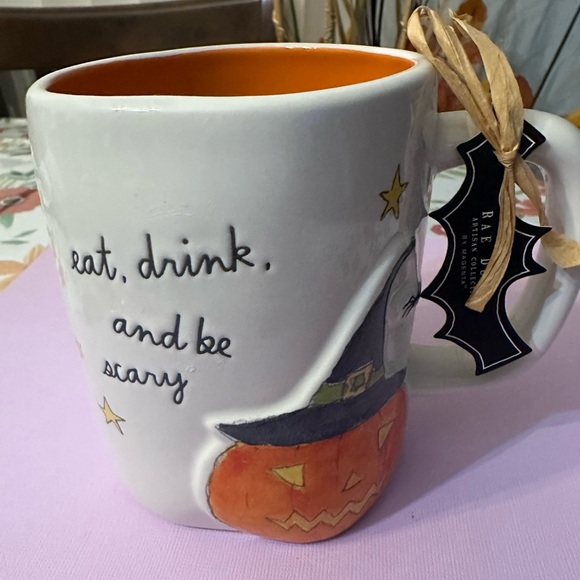 Rae Dunn White and Orange Halloween Mug - Picture 7 of 7